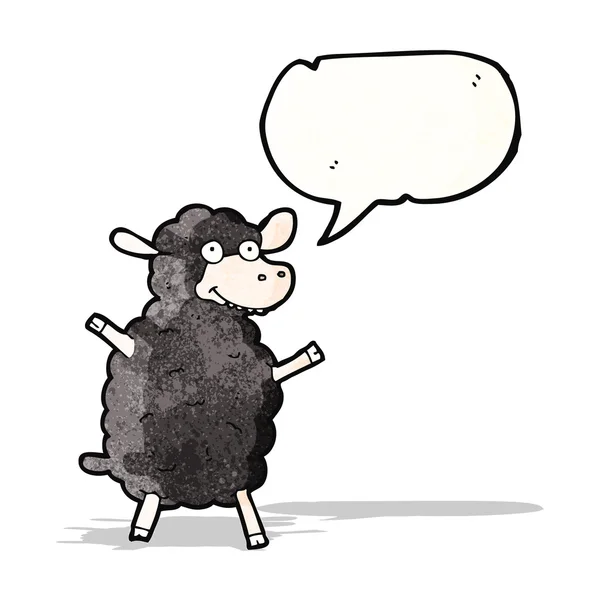 Desen animat Black Sheep — Vector de stoc