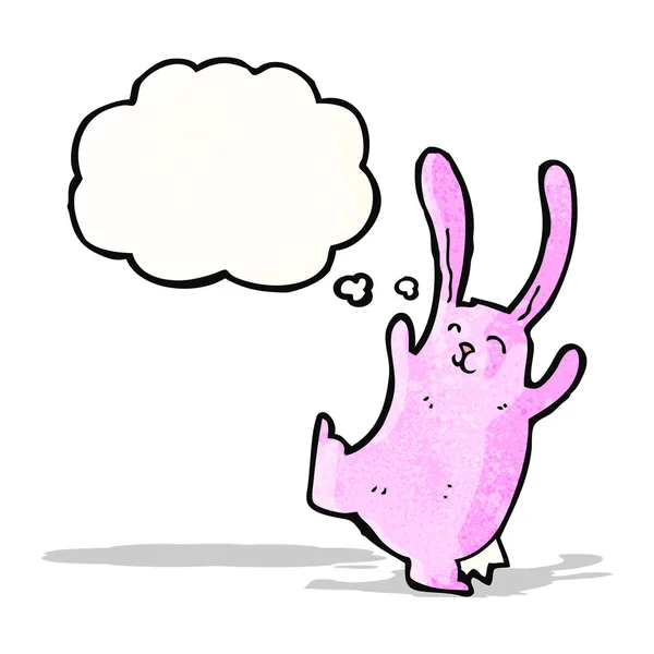 Desenho animado dança coelho desenho animado — Vetor de Stock