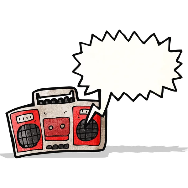 Radio de dibujos animados — Vector de stock