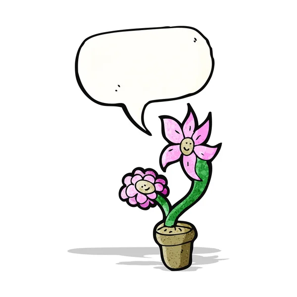 Flower pot cartoon — Stockvector