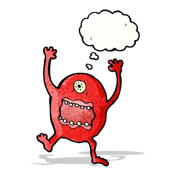 Crazy cartoon monster — Stock Vector