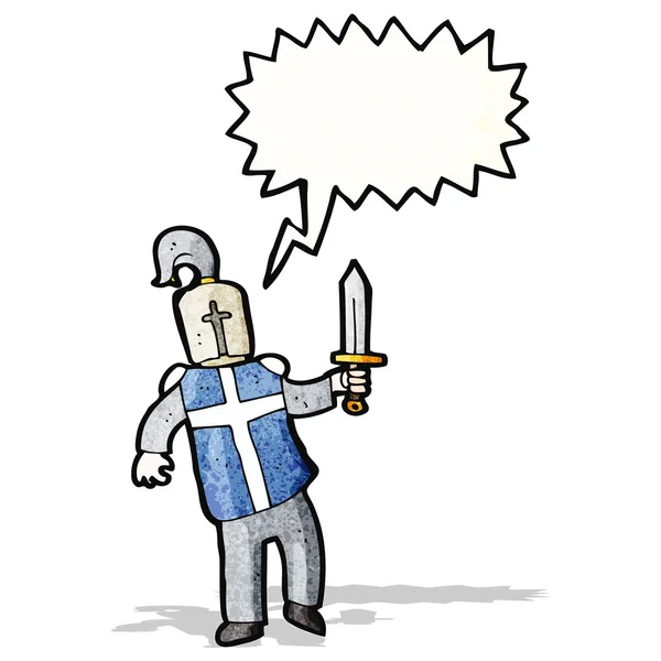 Karikatür knight — Stok Vektör