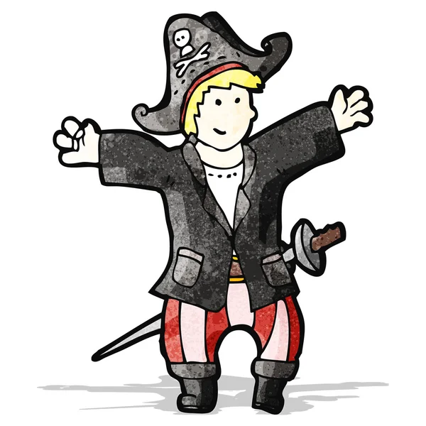 Dessin animé Pirate garçon — Image vectorielle