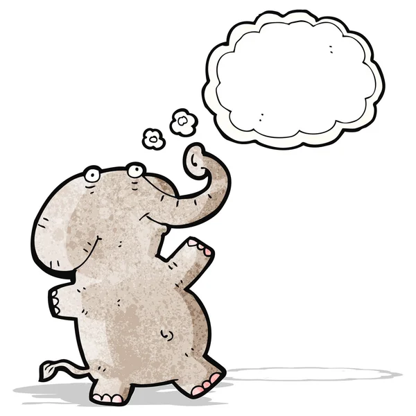 Cartoon gelukkig olifant — Stockvector