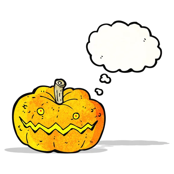 Calabaza de Halloween de dibujos animados — Vector de stock