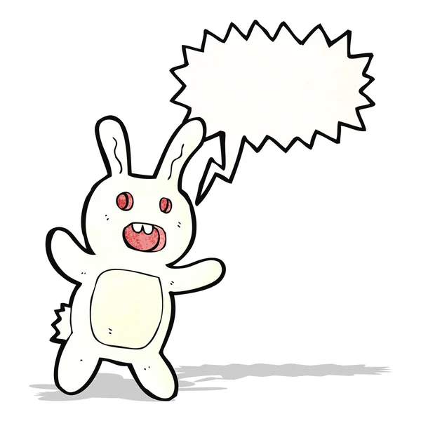 Spooky rabbit cartoon — Stock Vector