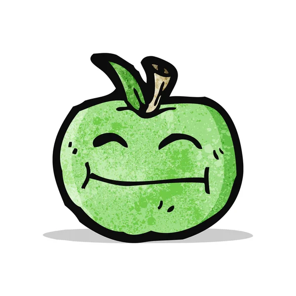 Apple stripfiguur — Stockvector