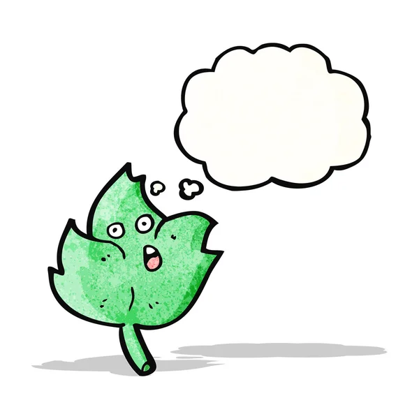 Leaf cartoon character — Stock Vector