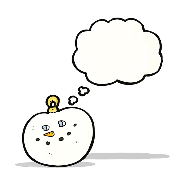 Cartoon snowman — Stock Vector