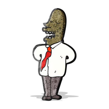 önemli kendi kendine konuşurken adam çizgi film