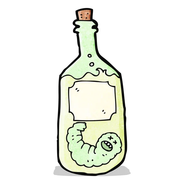 Bottiglia di tequila cartone animato — Vettoriale Stock