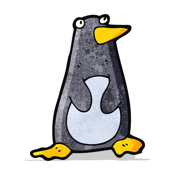 Lustiger Cartoon-Pinguin — Stockvektor