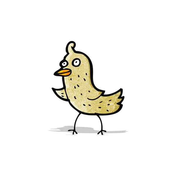 Weinig cartoon vogel — Stockvector