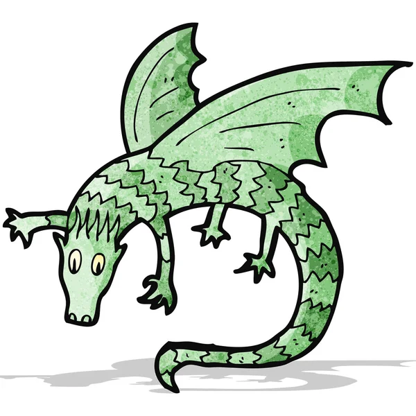 Kreslený drak — Stockový vektor