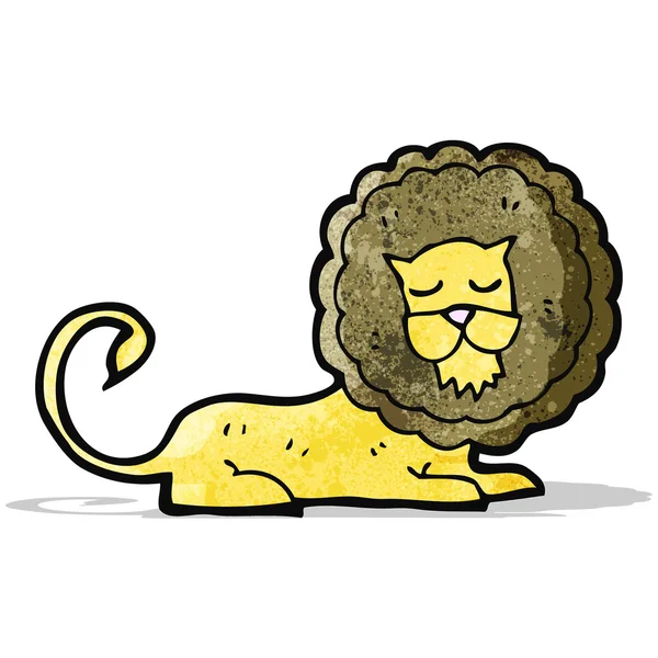 León rugiente de dibujos animados — Vector de stock