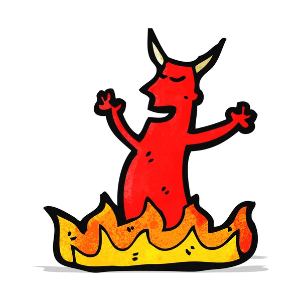 Diable de la bande dessinée — Image vectorielle