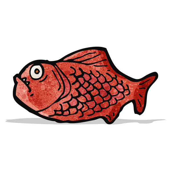 Piraña de dibujos animados — Vector de stock