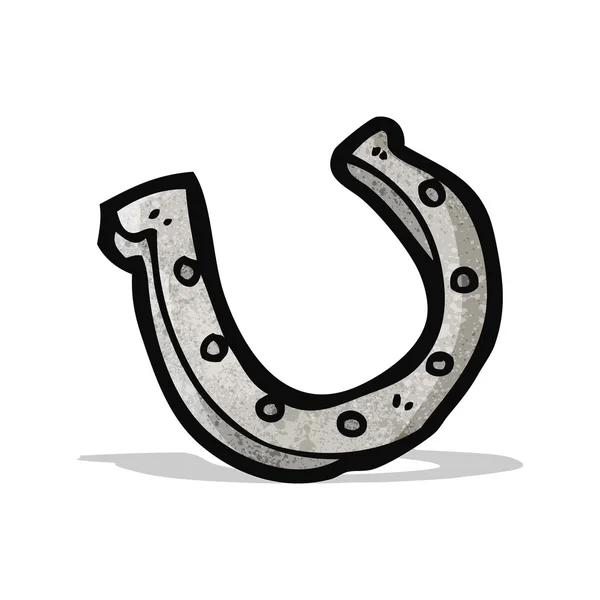 Cartoon lucky horseshoe — Stock Vector