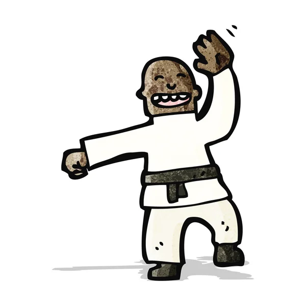 Dibujos animados judo chop — Archivo Imágenes Vectoriales