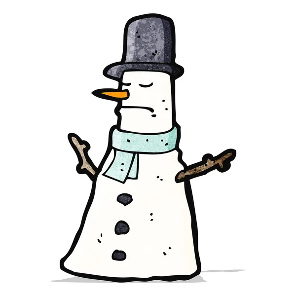 Karikatür kardan adam — Stok Vektör