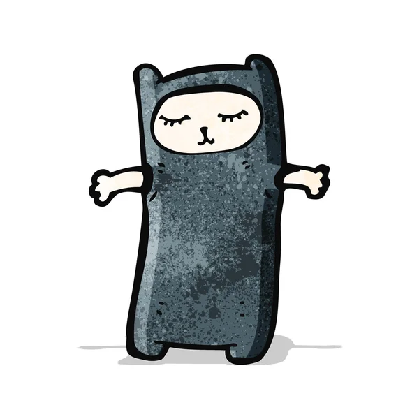 Divertido traje de gato de dibujos animados — Vector de stock