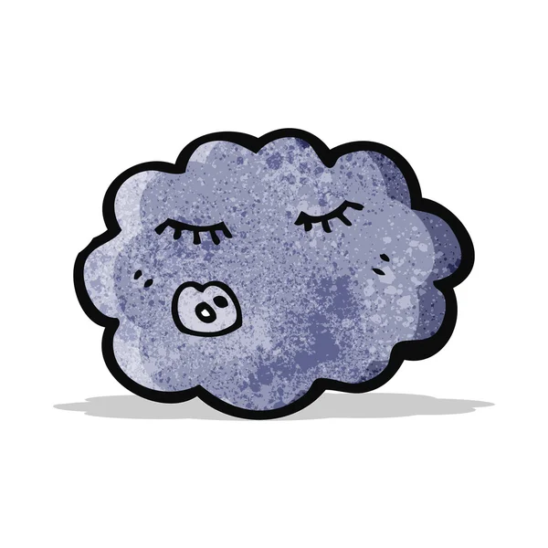 Kreslený dešťový mrak — Stockový vektor