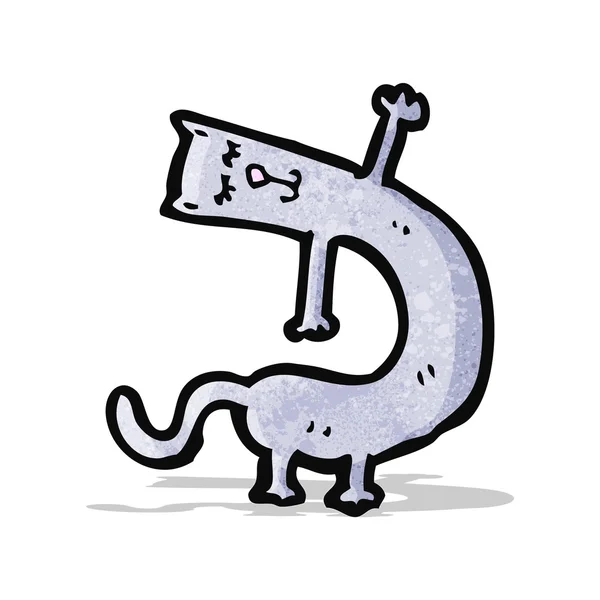 Rolig tecknad katt — Stock vektor