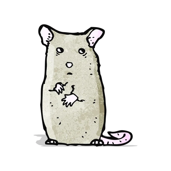 Dibujos animados ratón nervioso — Vector de stock