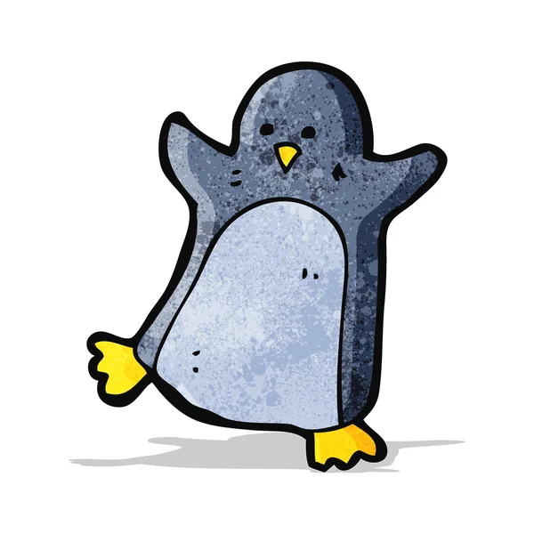 Lindo pingüino de dibujos animados — Archivo Imágenes Vectoriales