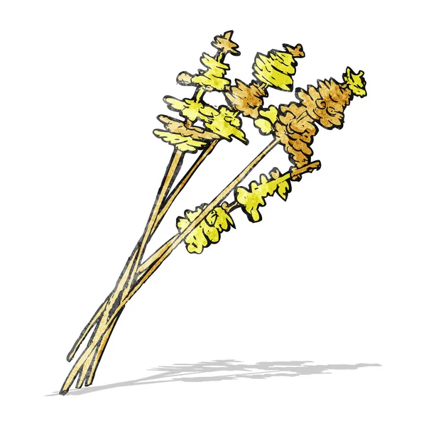 Bloemen tekening — Stockvector