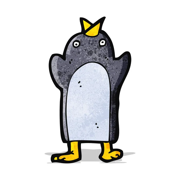 Lindo pingüino de dibujos animados — Archivo Imágenes Vectoriales