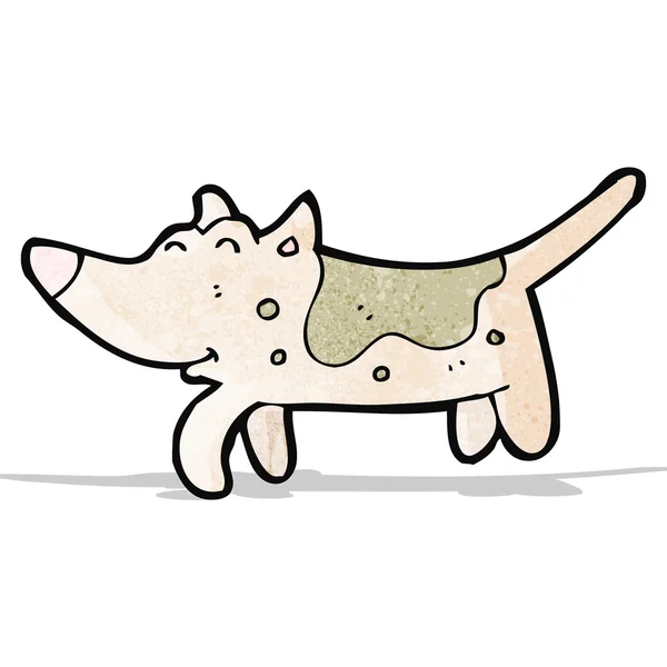 Pequeño perro de dibujos animados — Vector de stock