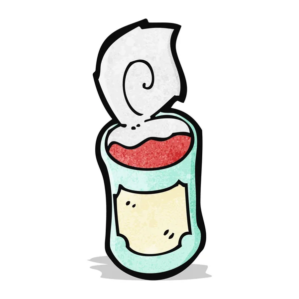 缶詰食品の漫画 — ストックベクタ