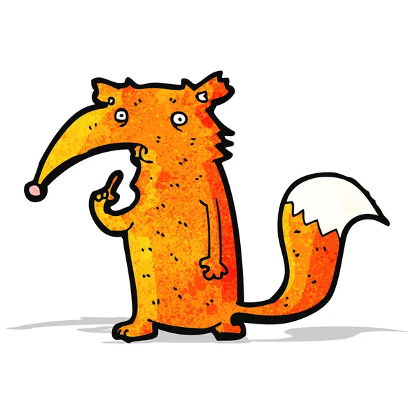 Vtipná kreslená liška — Stockový vektor