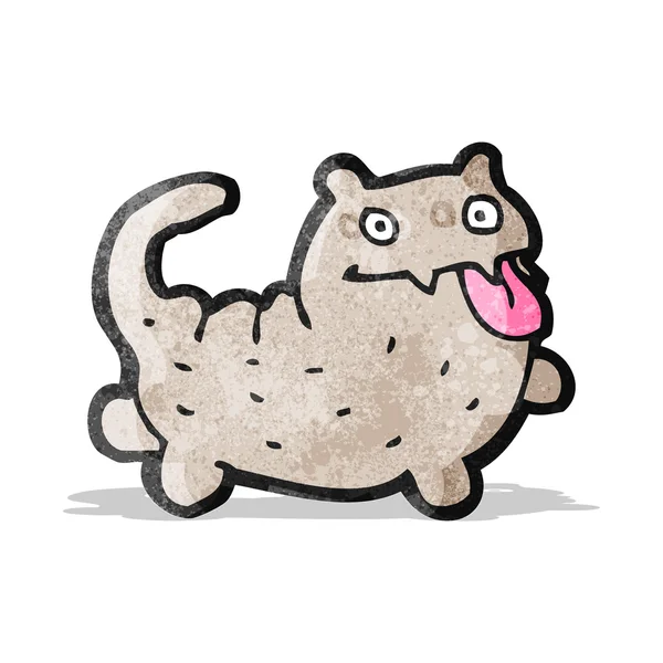 Divertido gato de dibujos animados — Vector de stock