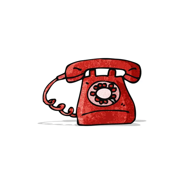 Cartoon old style telephone — Stock Vector