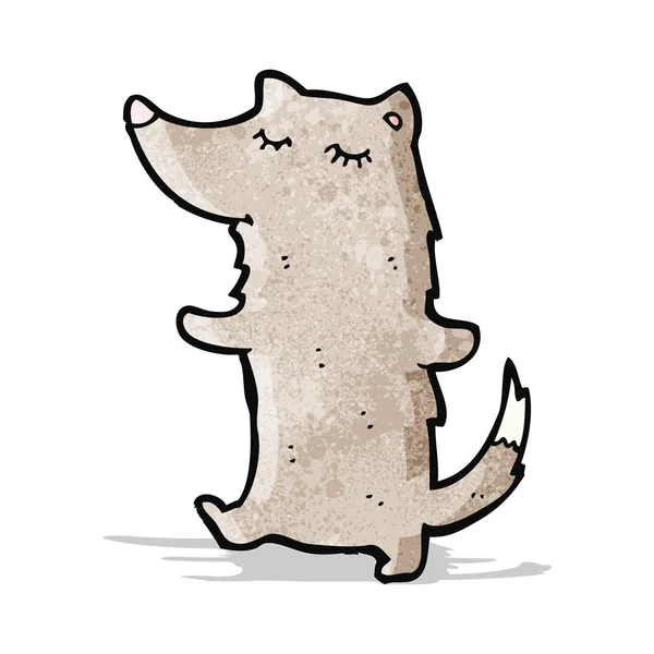 Kreslený malý Vlk — Stockový vektor