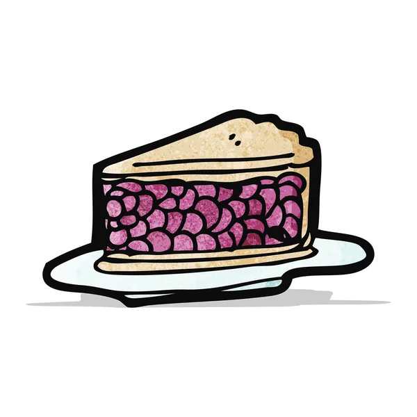 Caricatura pastel de cereza — Vector de stock