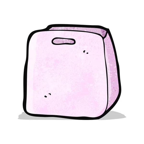 Sac cadeau rose dessin animé — Image vectorielle