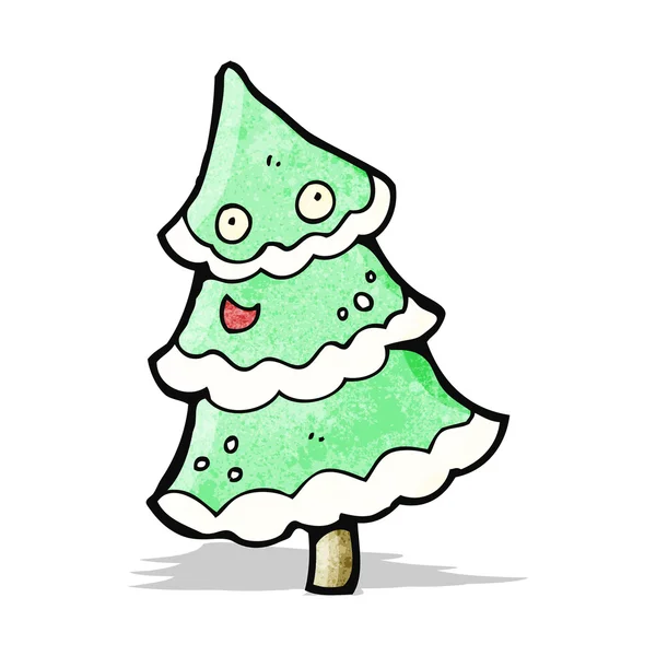 Árbol de Navidad de dibujos animados — Vector de stock