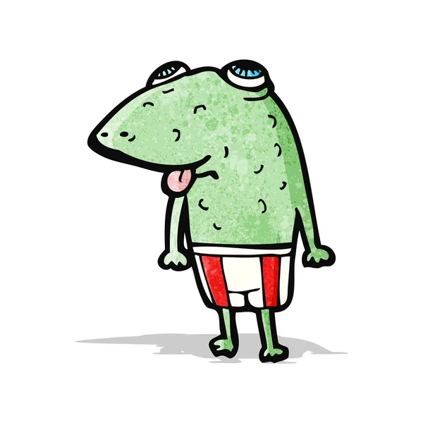 Cartoon frog — ストックベクタ