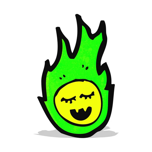 Bola de fuego de dibujos animados — Vector de stock