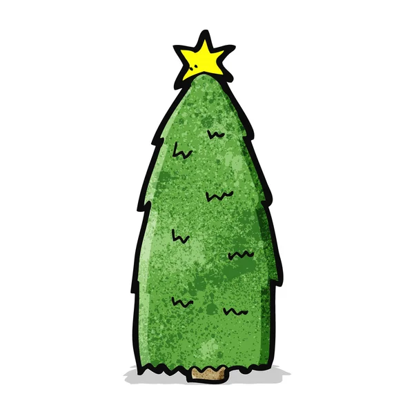 卡通人物圣诞树 — 图库矢量图片