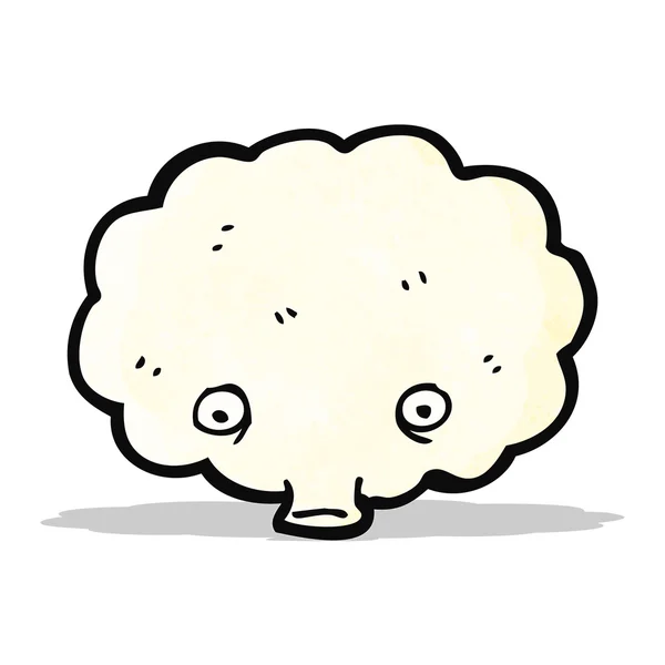 Carácter de la nube de dibujos animados — Vector de stock