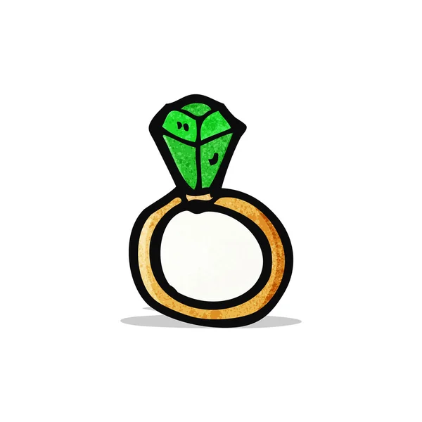 Sihirli yüzüğü karikatür — Stok Vektör