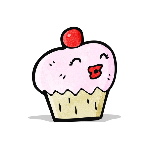 Cupcake-Karikatur — Stockvektor