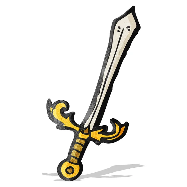 Karikatür kılıç — Stok Vektör