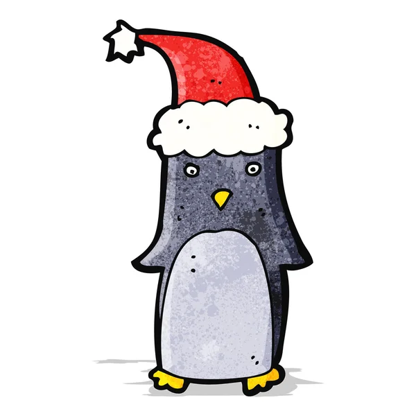 Cute christmas penguin — Stock Vector