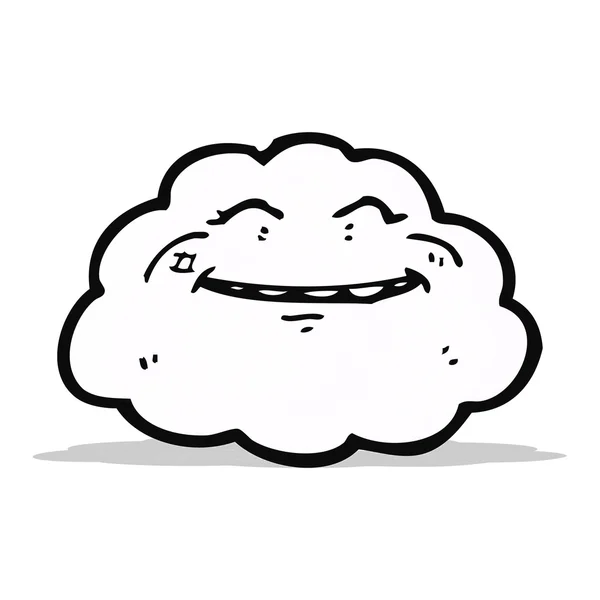 Karikatür mutlu bulut — Stok Vektör