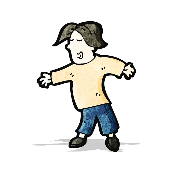 Hombre bailarín de dibujos animados — Vector de stock